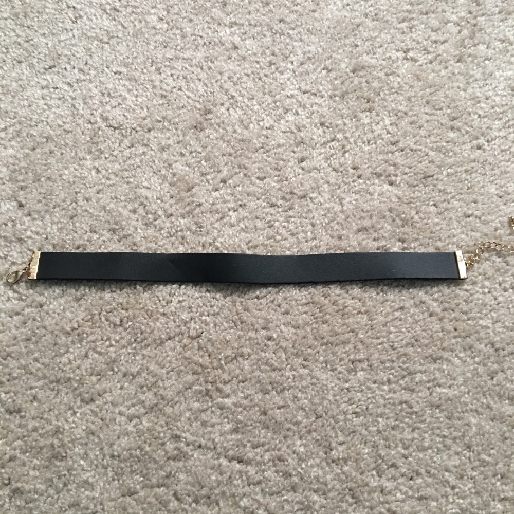 Black choker necklace